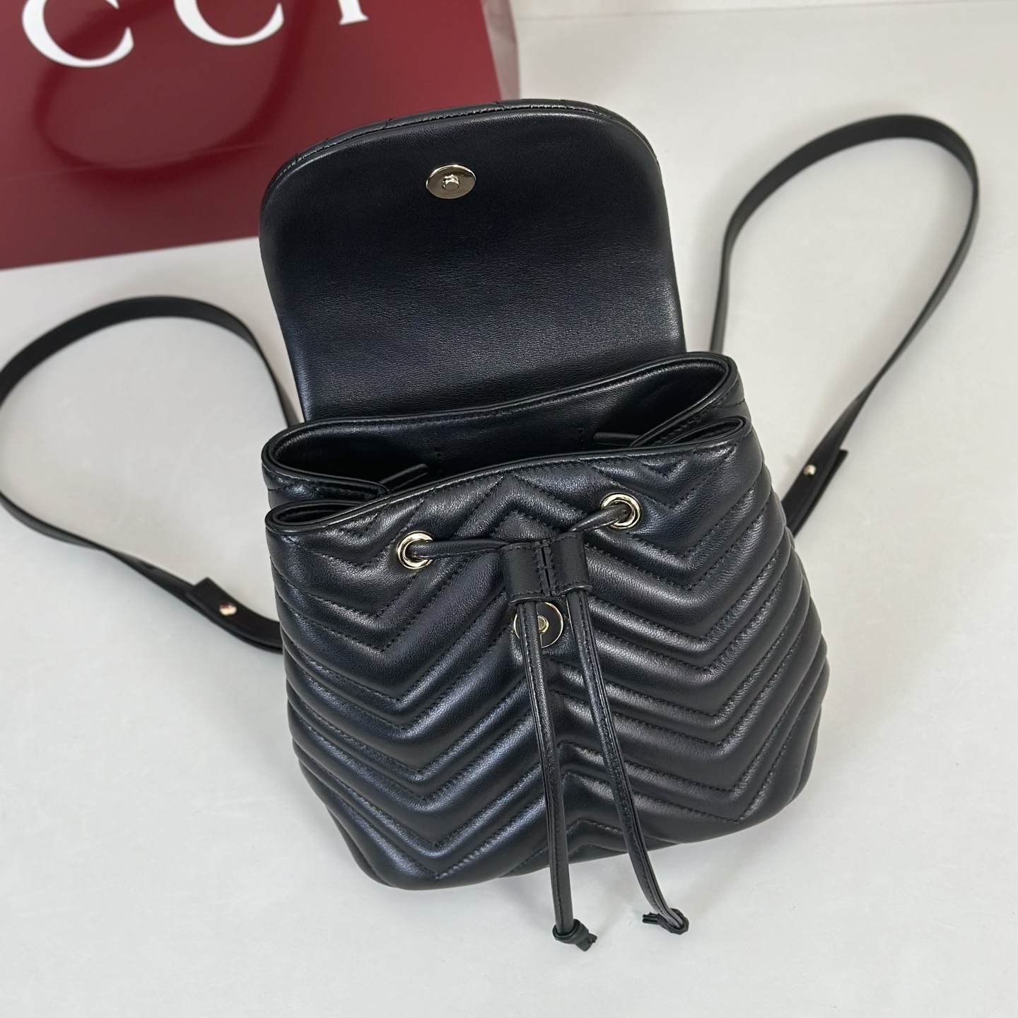Gvc*1 Mini Marmont Backpack-20*11*18CM