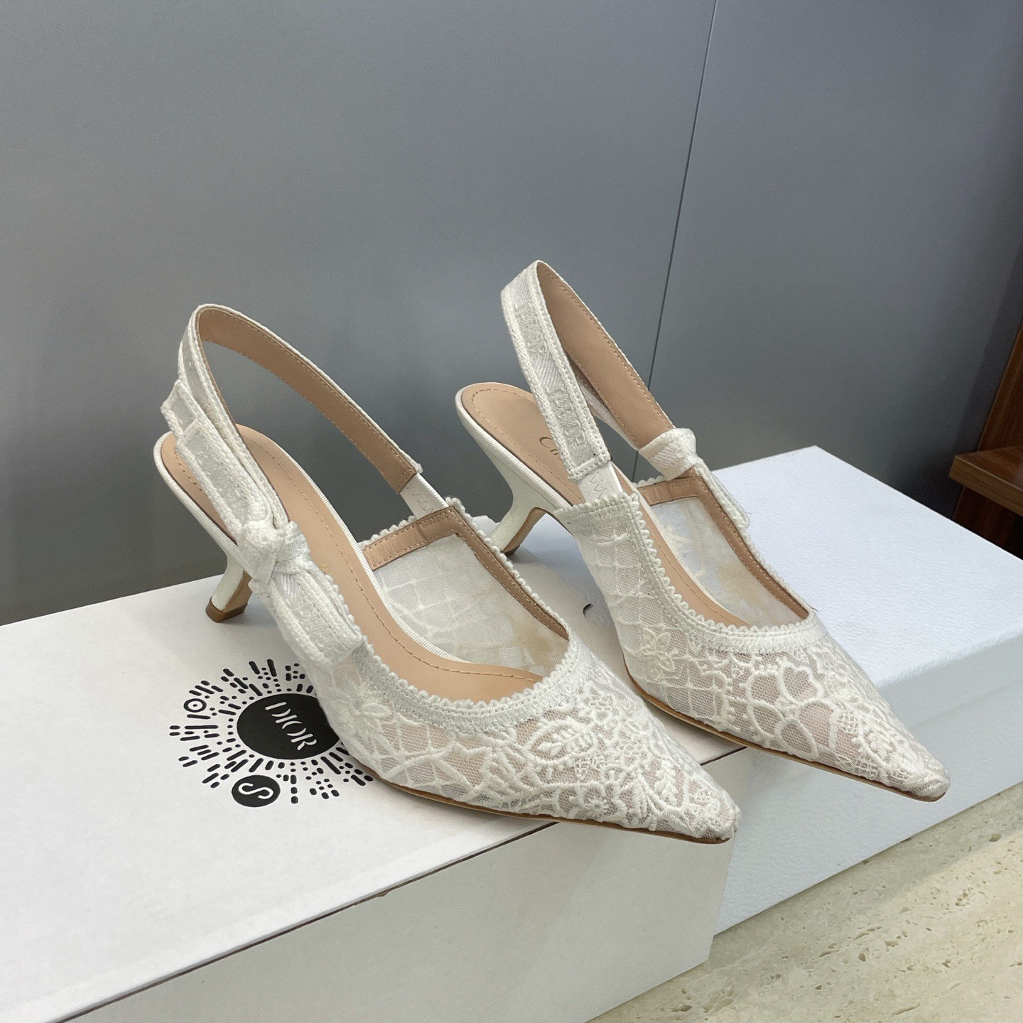 Dio*r J'A*D10r Slingback Pumps-6.5/10.5CM