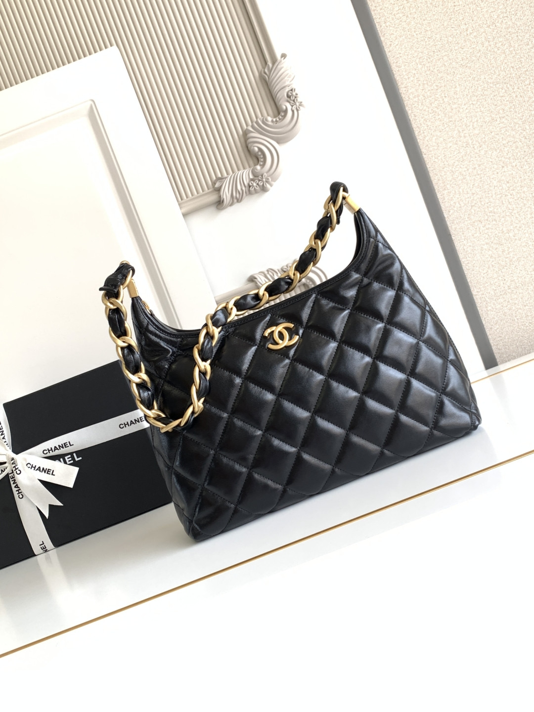 Ch@nel 2025SS Hobo Bag-32x30x12CM