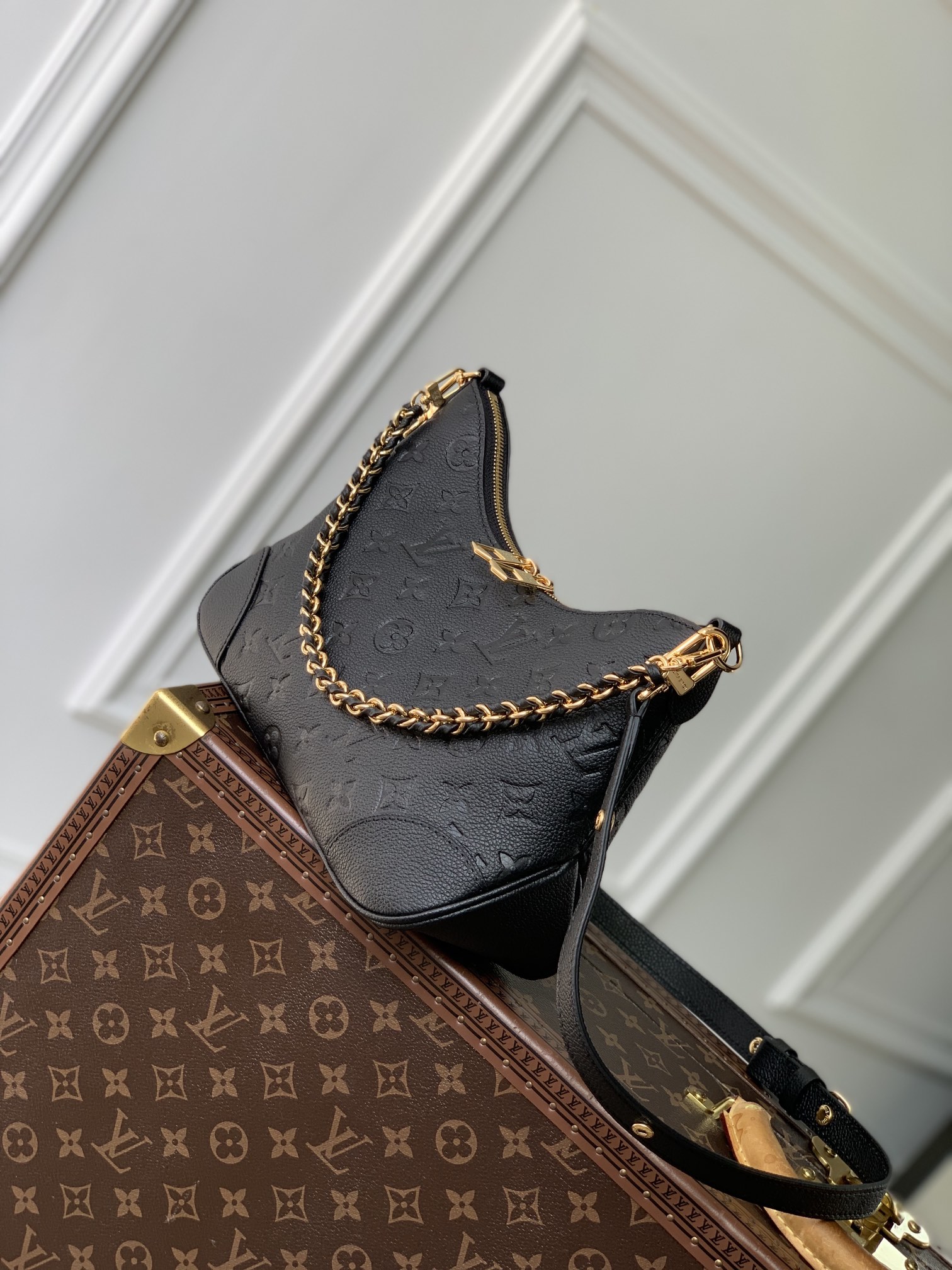 L0vis Vvtt0n Carryall PM Black Monogram-24 x 12 x 29.5CM