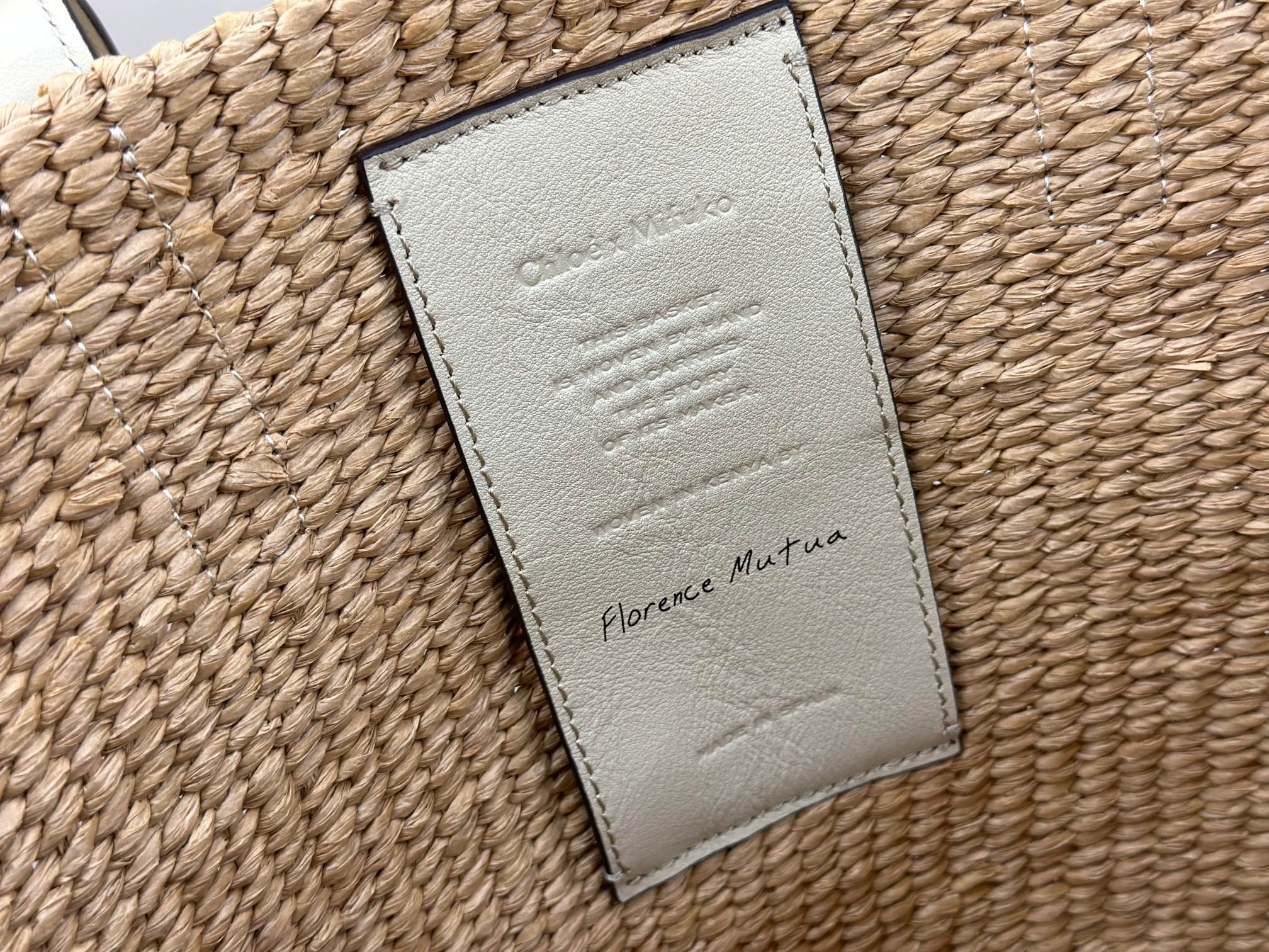 Chloé Horse Medal Basket In Natural Fibers-46*27*30CM