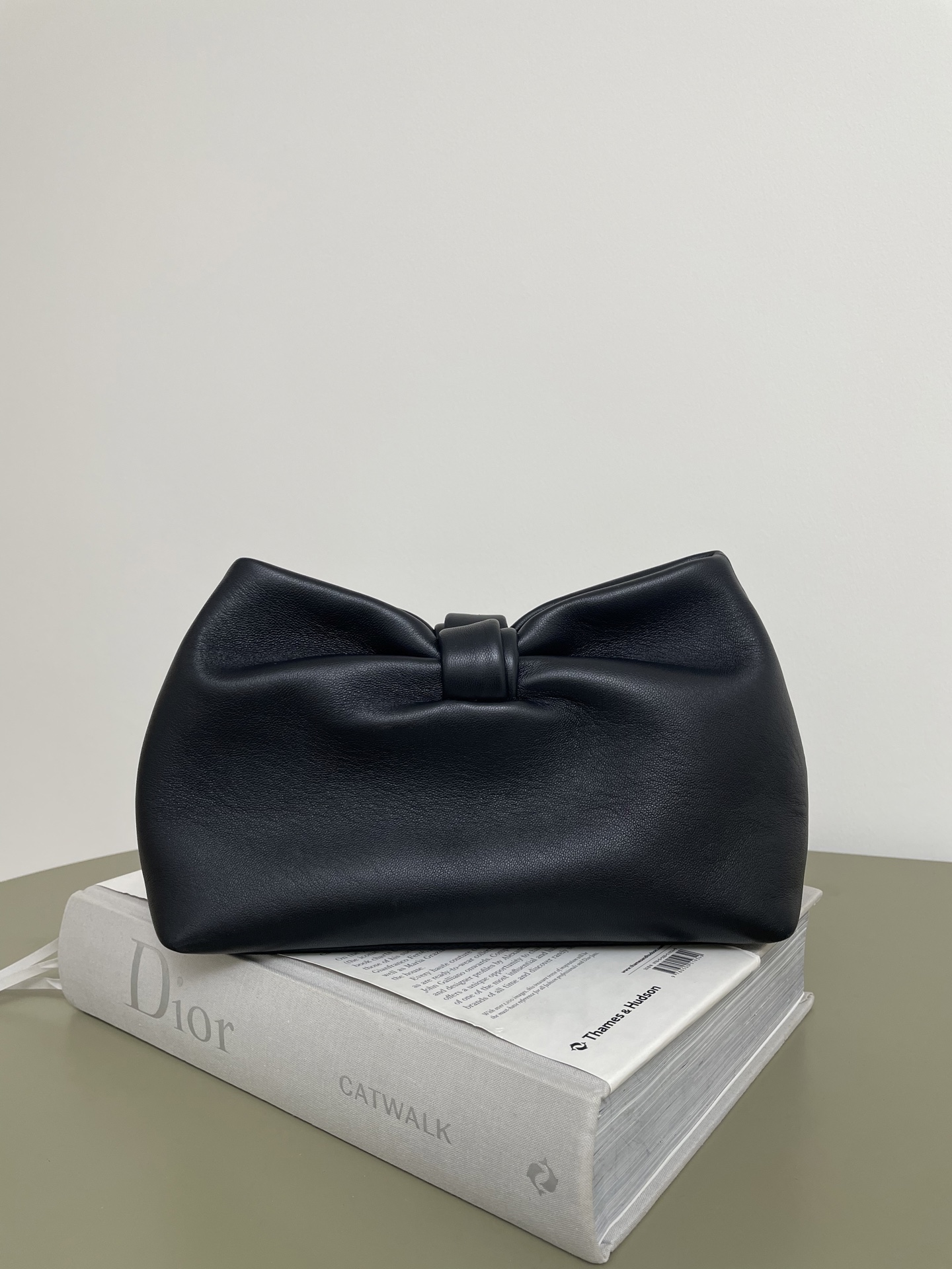 Diro Medium D10r Bow Bag Black Lambskin -26*10*16CM