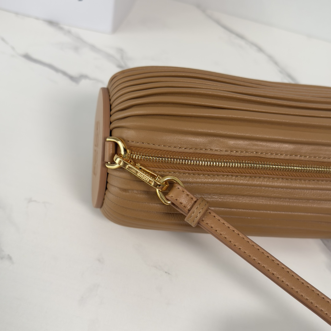 Loe**we Bracelet Pouch Bag - Brown-25*10*10CM