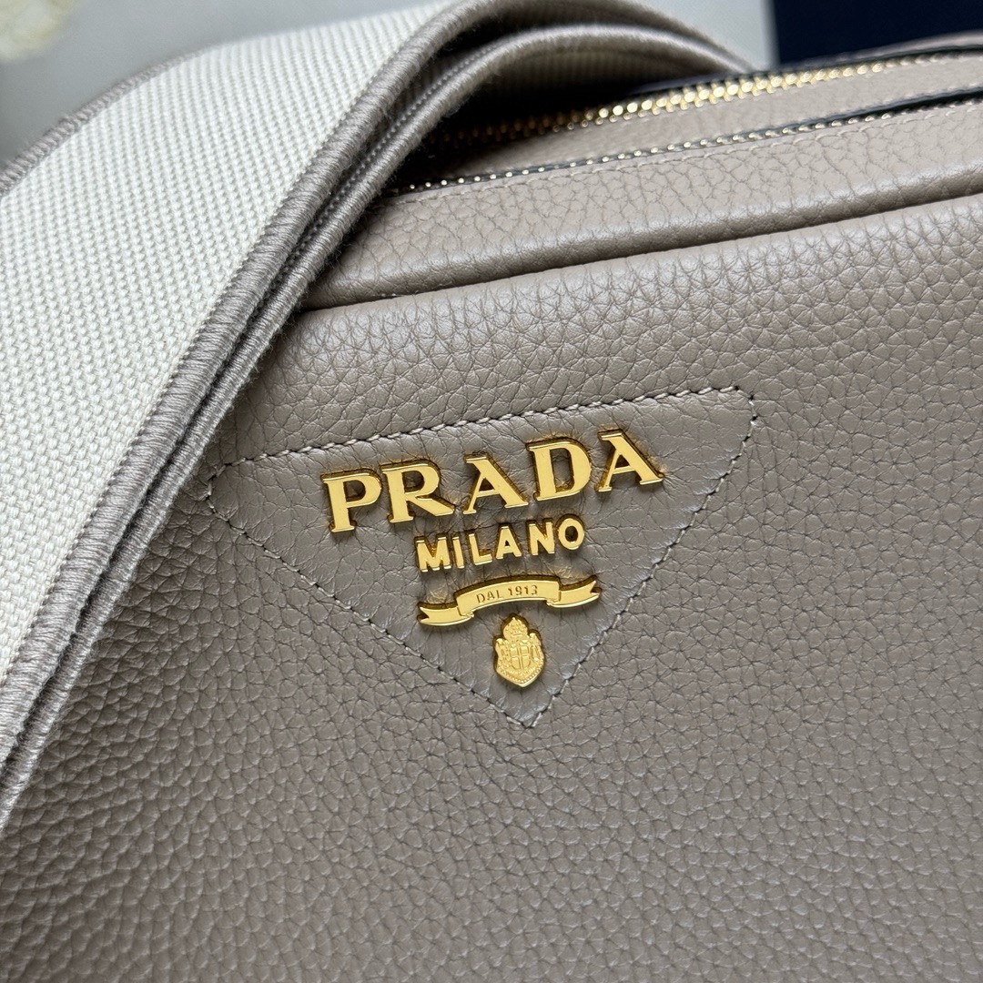 Pra*a Leather Shoulder Bag-1BH082-22*14*8CM