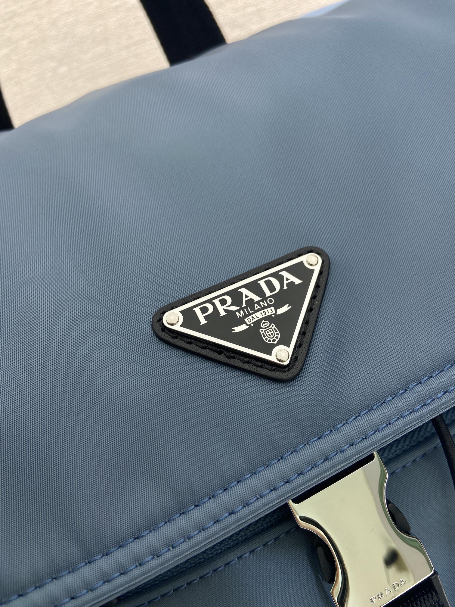 Pra*a Aviation/blau Pra*a Explore Rucksack Aus Re-nylon Backpack-2VZ118-39*37*20CM