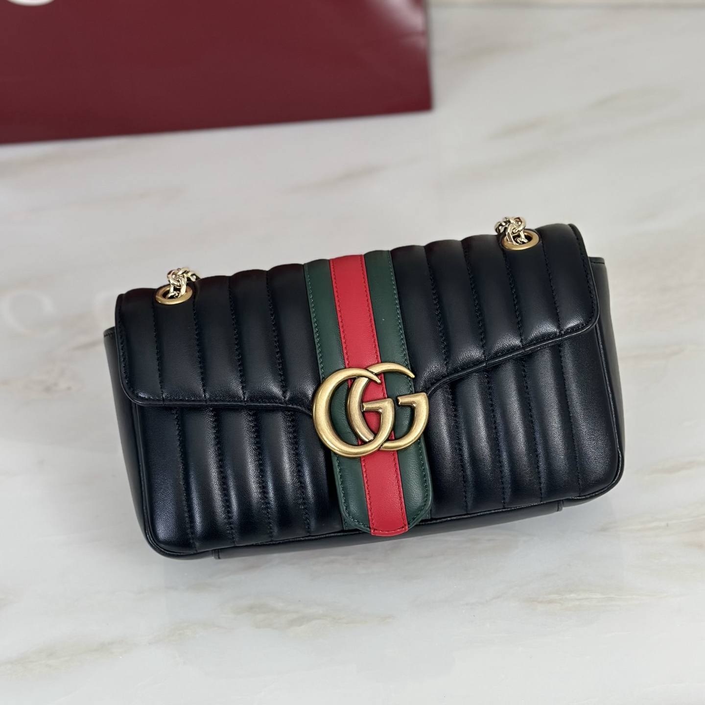 Gv*c* Jetset GG Marmont Shoulder Bag -26*15*7CM
